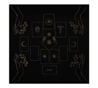 Whoasyst Tarot Tablecloth Divinations Table Covers 3 Size Option Oracles Board Game Mat Square Shape Pendulums Altars Table Cloth Mysterious Tablecloth