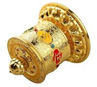 Whoasyst Tibetan Prayer Wheel,Hand Craving Buddhas Scripture Prayer Wheel Decorative Ornament for Praying Blessing Yogas Room Table Top Prayer Wheel