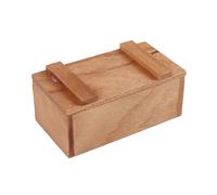 Whoasyst Tiny Wood Chest Designed for Arranging House Items and Model Collections Tiny Wooden Display Case for Dolls