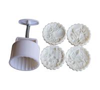 Whoasyst Traditional Mold Food Grade Hand Pressure MidAutumn Festival Moon Cake Molds Baking Tool Baking Enthusiasts