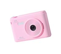 Whoasyst Transportable Kids Digital Camera 4K Resolution 48MP Photos 2.4" TFT Screen Auto Exposure Beauty Manner Thin ABS Plan