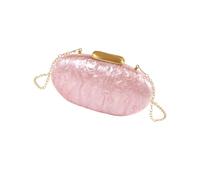 Whoasyst Trend Eggs Shaped Evening Clutches Bag For Women Girl Wedding Handbag Purse Chain Strap Shoulder Acrylic Eggs Shaped For Woman Chain Strap Shoulder Clutch