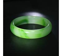 Whoasyst Trendy Green Imitation Resin Jade Attract Wealth and Good Luck Bangle Jewelry Not Real Jade for Mother's Day Pendant Necklace for Girls