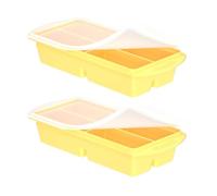 Whoasyst Two Piece Oversized Ice Brick Maker with Leak Proof Cover for Daily Needs Party Drink Cooling Accessories