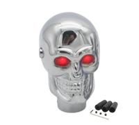 Whoasyst Unique Skull Head Gear Shifts Knob Shifter Lever with Adjustable LED Light for Manual Transmission Car Inner Enhancement USB Powered Gear Knob