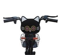 Whoasyst Universals Motorcycle Handlebars Baby Headrest Lovely Cats Pattern Thick Paddings for Protecting Regulable Child Head Guard