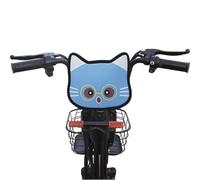 Whoasyst Universals Motorcycle Handlebars Baby Headrest Lovely Cats Pattern Thick Paddings for Protecting Regulable Child Head Guard