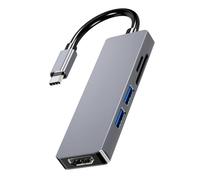 Whoasyst USB C Splitter Adapter For Laptop Dongle 5 In 1 Digital Multiport Adapter Dongle Fit Various Device Card Reader