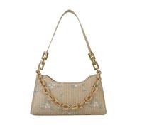 Whoasyst Women Casual Handbag All-matching Shoulder Bag Ladies Knitting Tote Fashion Female Chain Underarm Ladies Chain Shoulder Women Knitting Underarm Simple Female