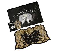 Whoasyst Wood Spirit Talking Board Skull Divination Board With Planchette Dowsing Message Telling Tool Mystical Game Supply Mystical Game