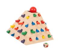 Whoasyst Wooden Color Sorting Stacking Toy for Fine Motor Skill Development Parent Child Interaction Toy