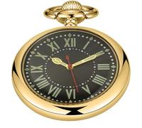 Whodoit Classic Uncovered Men's Pocket Watch, Pocket Watches with Chain for Men, CFJ014Roman-gold, CFJ014Roman-gold