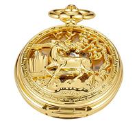 Whodoit Men's Mechanical Pocket Watch, Roman Numeral Pointer Mechanical Pocket Watches for Men…, MW103, Classic