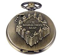 Whodoit Mens Quartz Pocket Watch Green Eyes Round Case Shape Pendant Necklace Pocket Watch, CF104, Vintage