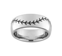 Whoiy Wedding Anniversary Rings for Men Tungsten Engraved, 8MM Silver Wedding Bands Engagement Unique for Him Size O 1/2