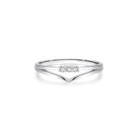 Whoiy Wedding Rings for Women Size O 1/2, Solid Platinum Anniversary Band Elegant Real Diamond Real Gold Women's Engagement Ring Bands