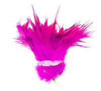Whole 900PCS Fade Rooster Feathers Dyeing 5-6" 12-15 cm Strung DIY Chicken Plume Jewelry Costume Hat Party -Rose red-1 Whole(900-1000pcs)