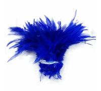 Whole 900PCS Fade Rooster Feathers Dyeing 5-6" 12-15 cm Strung DIY Chicken Plume Jewelry Costume Hat Party -Sapphire-1 Whole(900-1000pcs)