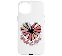 Whole at Heart Crayon Wax Drawing Creative Kindness Case for iPhone 15 Plus