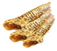 Whole Beef Trachea Natural Dog Treats | All-Natural |Single Ingredient | High Protein Chews for Dogs | Supports Joint Health | Grain-Free |100% Digestible | Uncut x 3 Chews