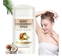 Whole Body De/odorant Stick,Mens Natural De/odorant,Women's De/odorant Stick,Solid Perfume Antiperspirant,Natural Coconut Vanilla Flavor Travel De/odorant,Antiperspirant Alum/inium Free De/odorant