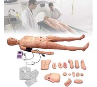 Whole Body Simulation Nursing Model, 170CM Life Size Nursing Manikin, Multifunctional Care Tools, Patient Care Simulator for Teaching Training
