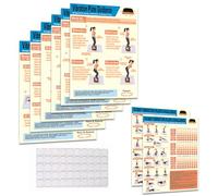 Whole Body Vibration Plate Exercise Poster Set - 6 Workout Guides & 2 Customizable 30-Day Plans for Home & Gym Use