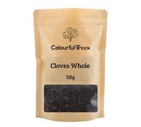 Whole Cloves 50g - Premium Grade by Colourful Trees | for Tea, Cooking, Infused Water & Blends