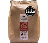 Whole Coffee Beans - Organic, Award Winning Medium-Dark Roast by Source Climate Change - Single Origin, Traceable & Freshly Roasted (500g, Rwanda)