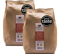 Whole Coffee Beans - Organic, Award Winning Medium-Dark Roast by Source Climate Change - Single Origin, Traceable & Freshly Roasted (1Kg, Rwanda)