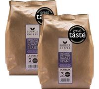 Whole Coffee Beans - Organic, Award Winning Medium-Dark Roast by Source Climate Change - Single Origin, Traceable & Freshly Roasted (1kg, Mexico)
