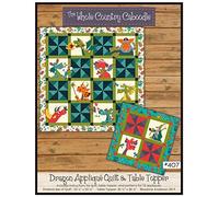Whole Country Caboodle Dragon Applique Quilt & Table Topper Pattern, None
