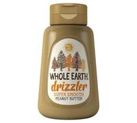 Whole Earth Drizzler Original Roasted Peanut Butter, Super Smooth Squeezy Runny Nutty Spread Made with 100% Peanuts, All Natural Ingredients, No Added Sugar, Gluten Free, Vegan Friendly - 320g