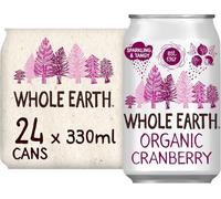 WHOLE EARTH Organic Mountain Cranberry Drink - Can 330ml (PACK OF 24)