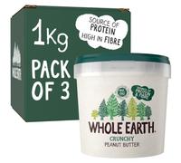 Whole Earth • Original Crunchy Peanut Butter • 3 x 1kg Tubs