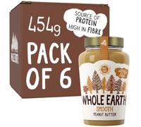 Whole Earth • Original Smooth Peanut Butter • 6 x 454g Jars