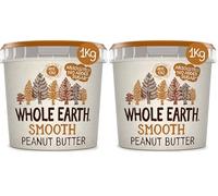 Whole Earth Peanut Butter Smooth, 1000g (Pack of 2)