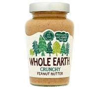 Whole Earth Crunchy Peanut Butter, Original Nut Spread Made with All Natural Ingredients, No Added Sugar, Gluten Free, Vegetarian & Vegan Friendly (454 g Jar)