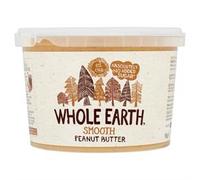 Whole Earth Smooth Organic Peanut Butter, 1kg Tub, Original Nut Spread Made with , Peanuts & All Natural Ingredients, No Added Sugar, Gluten Free, Vegetarian & Vegan Friendly