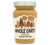 Whole Earth Smooth Peanut Butter, Original Nut Spread Made with All Natural Ingredients, No Added Sugar, Gluten Free, Vegetarian & Vegan Friendly (6x 340g Jars)