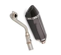 Whole Exhaust System Motorcycle Muffler Tail Pipe Front Link Tube Slip On For FORZA300 FORZA 300 2018 2019 2020