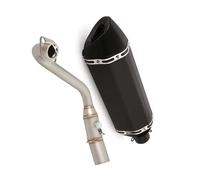 Whole Exhaust System Motorcycle Muffler Tail Pipe Front Link Tube Slip On For FORZA300 FORZA 300 2018 2019 2020