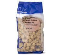 Whole Food Earth - TVP Natural Chunks SOYA Protein 550g - Stock & Prep
