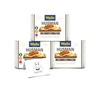 Whole Grain Crispbread Bundle Featuring: 3x High Fibre Wasa Husman (260g each) | Whole Grain Crunchy Rye Crispbreads | High Fibre, Low Fat, Plant Based | Perfect for Breakfast, Lunch & Snack
