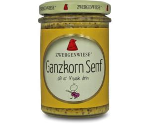 Whole Grain Mustard (Gluten Free) BIO 160 ml - ZWERGENWIESE