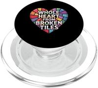 Whole Heart From Broken Tiles Healing After Heartbreak PopSockets PopGrip for MagSafe