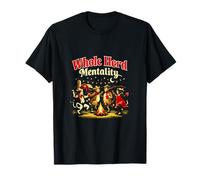 Whole Herd Mentality Country Farm Pun Dancing Cattle T-Shirt