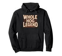 Whole Hog BBQ Legend Retro Badge Pullover Hoodie