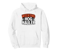Whole Hog BBQ Weekend Warrior Smoke Hauler Pork Smoker Pullover Hoodie