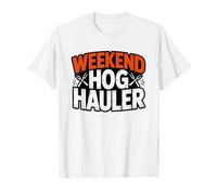 Whole Hog BBQ Weekend Warrior Smoke Hauler Pork Smoker T-Shirt